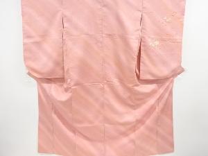 芝草に牡丹・桜模様二尺袖着物